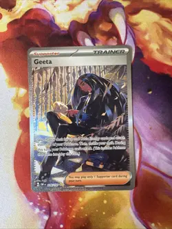 Pokemon TCG Geeta Obsidian Flames Holo Card 226/197 Special Illustration, NM/MT - Image 1