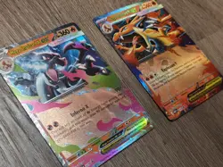 Mega Charizard X and Y EX Cards Holo English 029 & 030 Black Star Promo NM - Image 2