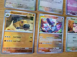 Pokemon TCG 10 Masterball Prismatic Evolutions cards inc. Hippowdon, Hawlucha - Image 2