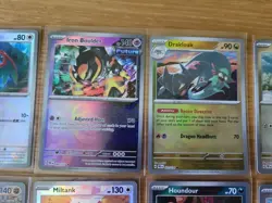 Pokemon TCG 10 Masterball Prismatic Evolutions cards inc. Hippowdon, Hawlucha - Image 5