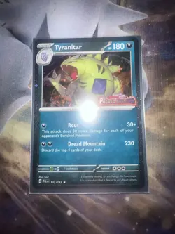 Tyranitar - 135/193 Pokemon Paldea Evolved Premium Collection Stamped Promo Card - Image 1