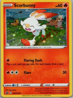 Scorbunny - (Cosmos Holo) Promo SWSH: Sword & Shield Promo Cards SWSH244 NM - Image 1