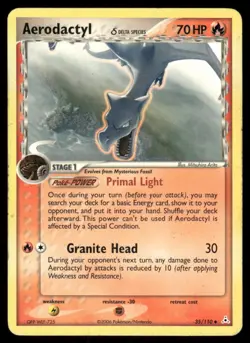 Pokemon Cards Aerodactyl 35/110 Holon Phantoms Uncommon MP - Image 1