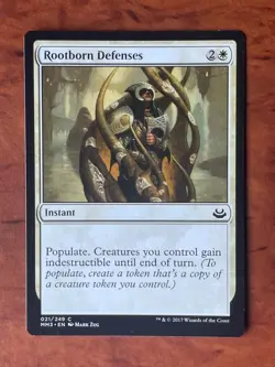 Rootborn Defenses MTG Magic the Gathering Card NM Near Mint MM3 - Image 1