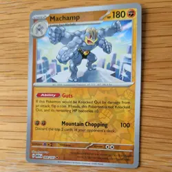 MACHAMP 068/165 POKEMON CARD (151 SET) REVERSE HOLO - Image 4