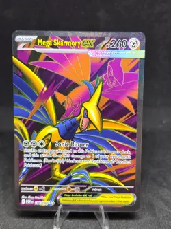 Pokemon TCG Mega Skarmory EX 106/088 Perfect Order Ultra Rare Holo NM - Image 1