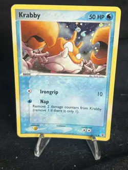 Pokemon Krabby EX FireRed & LeafGreen 66/112 Reverse Holo Basic 50HP English - Image 1