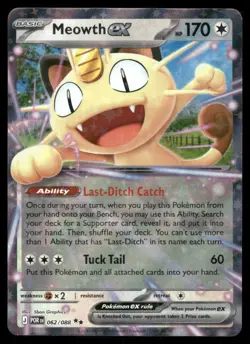 Pokemon Cards Meowth ex 062/088 Perfect Order Double Rare NM - Image 1
