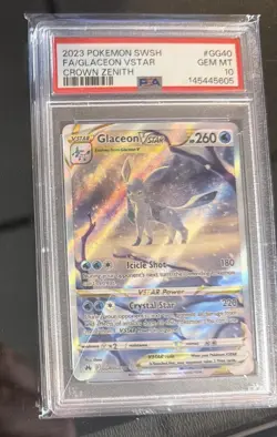 Pokemon Glaceon VSTAR GG40/GG70 Crown Zenith GG Holo Eng PSA 10 (2023) - Image 1