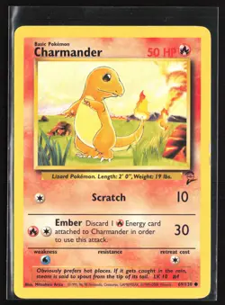 Pokemon TCG - Charmander Common Base Set 2 069/130 LP - Image 1