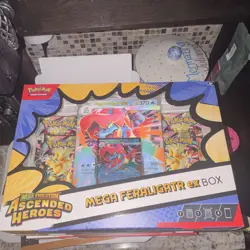 5 Pokemon Mega Evolution Ascended Heroes ex Box Mega Feraligatr Meganium Emboar - Image 2