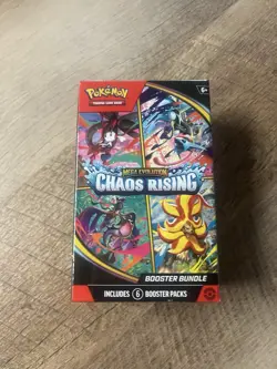 Pokemon TCG Mega Evolution Chaos Rising Factory Sealed Booster Bundle (6 Packs) - Image 1