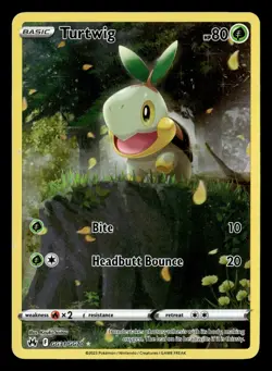 Turtwig GG31/GG70 Holo Crown Zenith Galarian Gallery Pokemon Card - Image 2