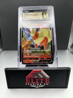🔥🔥CGC 10 Pristine Flareon V 011/069 RR Eevee Heroes s6a Japanese Pokemon Card - Image 4