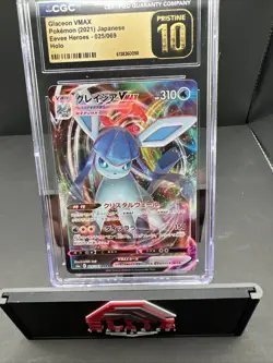 🔥🔥Glaceon VMAX Pristine 10 Holo 025/069 Eevee Heroes 2021 Pokemon Card🔥🔥 - Image 4