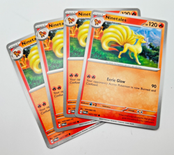 Pokemon Cards 2024 Twilight Masquerade Playset Ninetales 027/167 4x x4 - Image 1