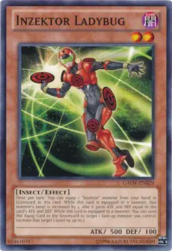 Inzektor Ladybug GAOV-EN029 Common Yu-Gi-Oh Card (U) New - Image 1