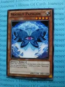 Moonlit Papillon GAOV-EN014 Common Yu-Gi-Oh Card 1st Edition New - Image 1