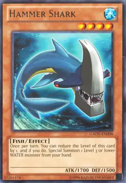 Hammer Shark GAOV-EN008 Silver Rare Yu-Gi-Oh Card (U) New - Image 1