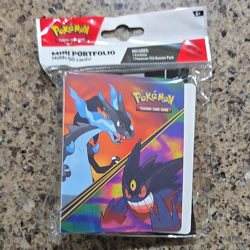 Pokemon TCG Mini Portfolio Holds 60 Cards + Phantasmal Flames Booster Pack - Image 1