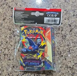 Pokemon TCG Mini Portfolio Holds 60 Cards + Phantasmal Flames Booster Pack - Image 2