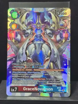 GraceNovamon BT25-103 Secret Rare Digimon Card Game Dual Revolution - Image 2