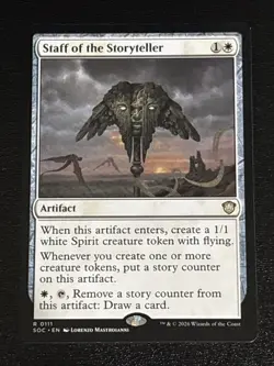 MTG Commander: Secrets of Strixhaven Staff of the Storyteller 0111 NM Rare - Image 1