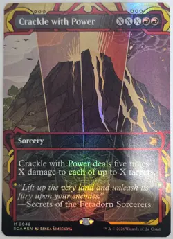Crackle with Power 0042 Mythic Foil - Secrets of Strixhaven MTG - Image 1