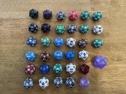 MTG Lot Of 34 Spin-down Life Counters No Duplicates - Image 1