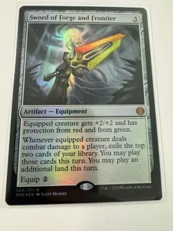 Sword of Forge and Frontier (FOIL) ✅Phyrexia: All Will Be One ✅Magic (mtg) - Image 1