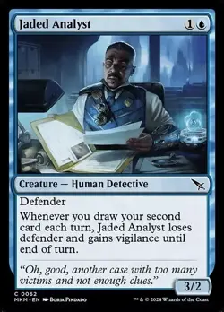 MTG COMMON REGULAR - (MKM) NM - JADED ANALYST 0062 - Image 1