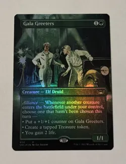 MTG Gala Greeters Foil Borderless Box Topper Streets Of New Capenna LP - Image 1