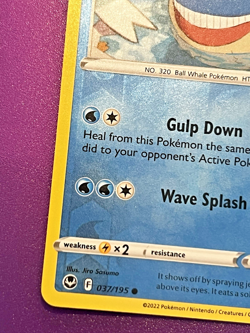 Pokemon Wailmer Silver Tempest 037/195 - Image 4