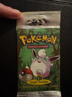 Pokemon TCG Jungle Unlimited Booster Pack WOTC 1998 Sealed Vintage UNWEIGHED - Image 1