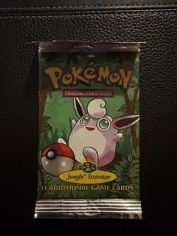 Pokemon TCG Jungle Unlimited Booster Pack WOTC 1998 Sealed Vintage UNWEIGHED - Image 2