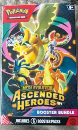 Pokemon TCG Ascended Heroes Booster Bundle [6 packs] New SEALED New - Image 1