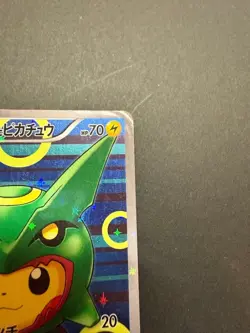 Poncho Wearing Pikachu 231/XY-P Promo Holo Rayquaza Pokemon Card Japanese Auth - Image 3