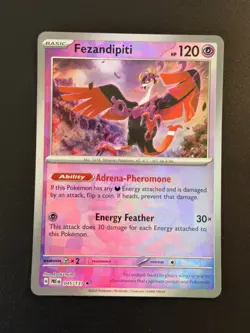 Fezandipiti 045/131 Pokemon Prismatic Evolutions Master Ball Reverse Holo NM - Image 1