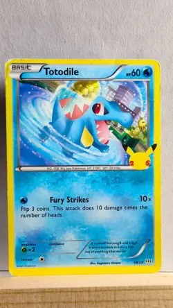 Totodile [HP] - Pokemon TCG McDonalds 25th Anniversary 18/25 [Non Holo Promo] - Image 1