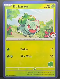 Pokemon My First Battle - Blue Front Border Bulbasaur Stamped NM 🌿 - Image 1