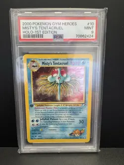 Pokemon TCG - 1st Edition Misty's Tentacruel 010/132 - WOTC Gym Heroes - PSA 9 - Image 1