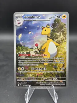 NM Ampharos Illustration Rare #090/086 Holo 2026 Pokemon Chaos Rising - Image 1