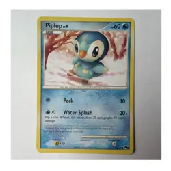 Pokemon TCG Piplup 15/17 POP Series 8 2008 Common 60 HP Basic Regular - Image 1