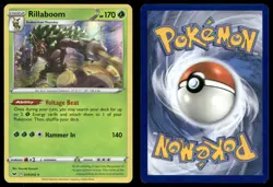 RILLABOOM 014/202 HOLO R SWORD & SHIELD POKEMON HOLO NM/M - Image 3