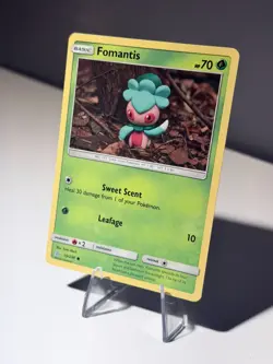 Fomantis 15/236 - NM SM Unified Minds - Pokemon 2019 Common TCG Yuka Morii NM - Image 1