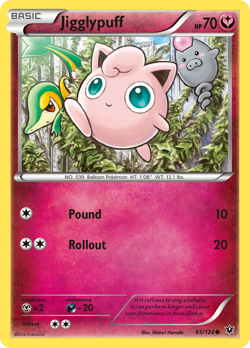 Jigglypuff 65/124 C Fates Collide Pokemon NM/M - Image 1
