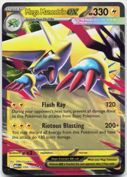 Mega Manectric ex 050/132 Double Rare Mega Evolution Pokemon Near Mint - Image 1
