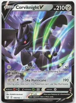 Corviknight V 109/163 Holo V Rare Battle Styles Pokemon Near Mint - Image 1
