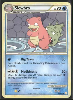 Slowbro - 52/123 - 2010 HeartGold SoulSilver Pokemon TCG - Non Holo - NM-M - Image 1