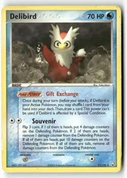 Delibird 21/109 Rare Team Rocket Returns Pokemon LP - Image 1